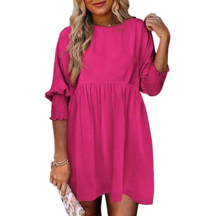 IVORY™ – Comfy Loose Fit Flowy Mini Shift Dress