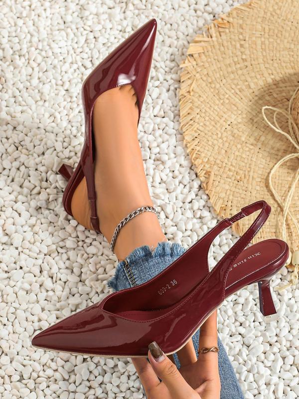 CLARA™ - Women Pointed Toe Slingback Heels for Work & Daily Wear