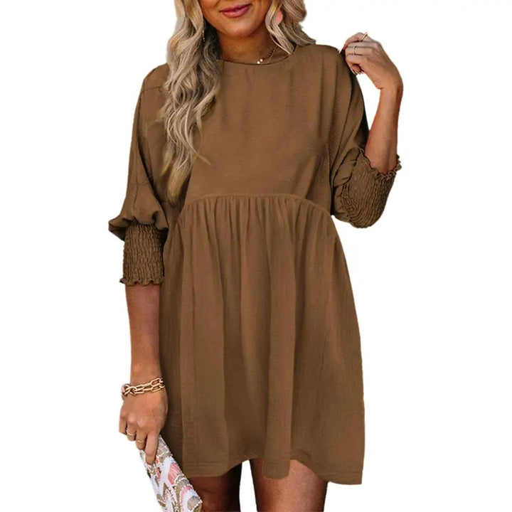 IVORY™ – Comfy Loose Fit Flowy Mini Shift Dress