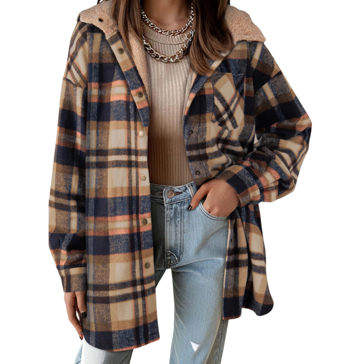 TERESA™ – Cozy Flannel Plaid Hooded Shacket