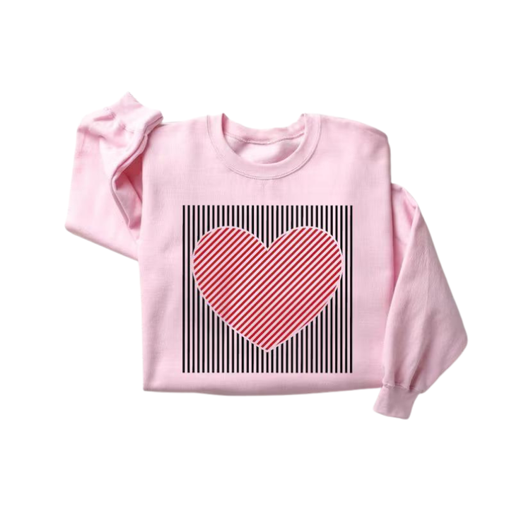 MAGGIE™ – Cute Retro Heart Valentine's Sweatshirt