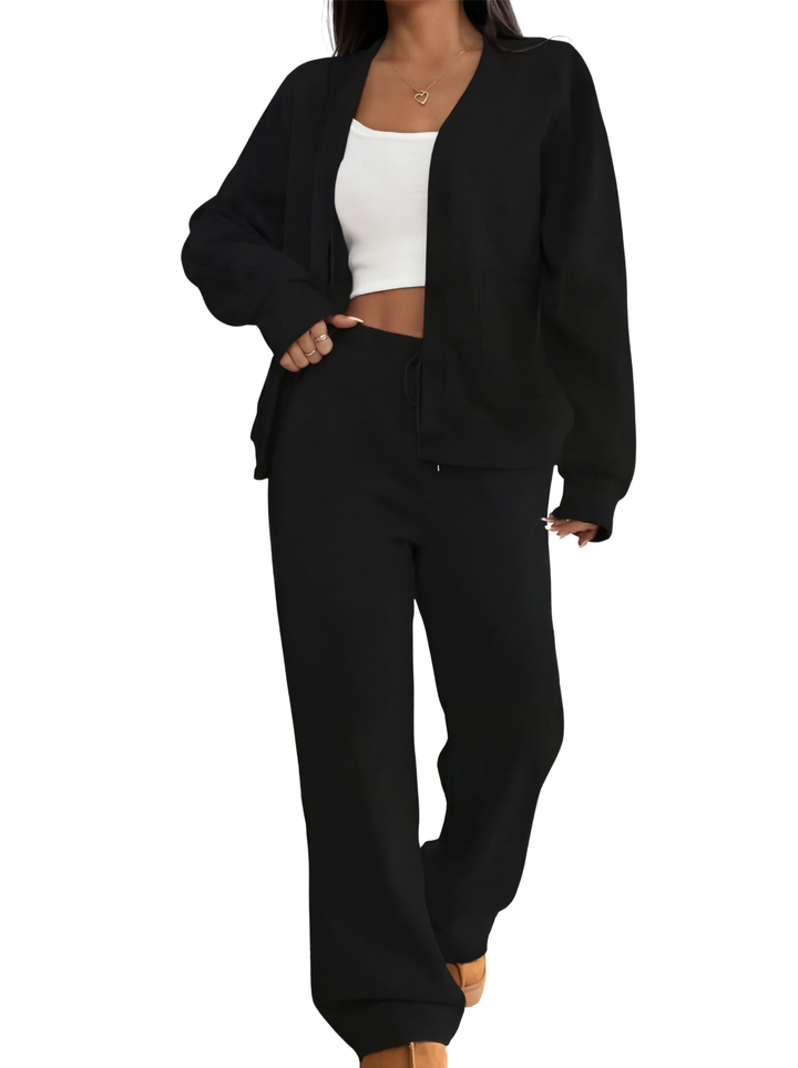 LAUREL™ – Casual Cardigan & Lounge Trousers Matching Set