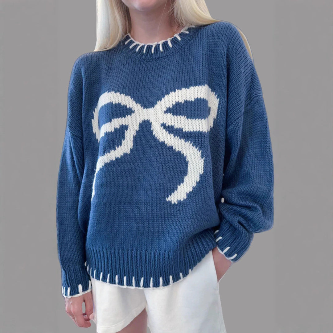 Women's Oversized Ugly Christmas Sweater detail