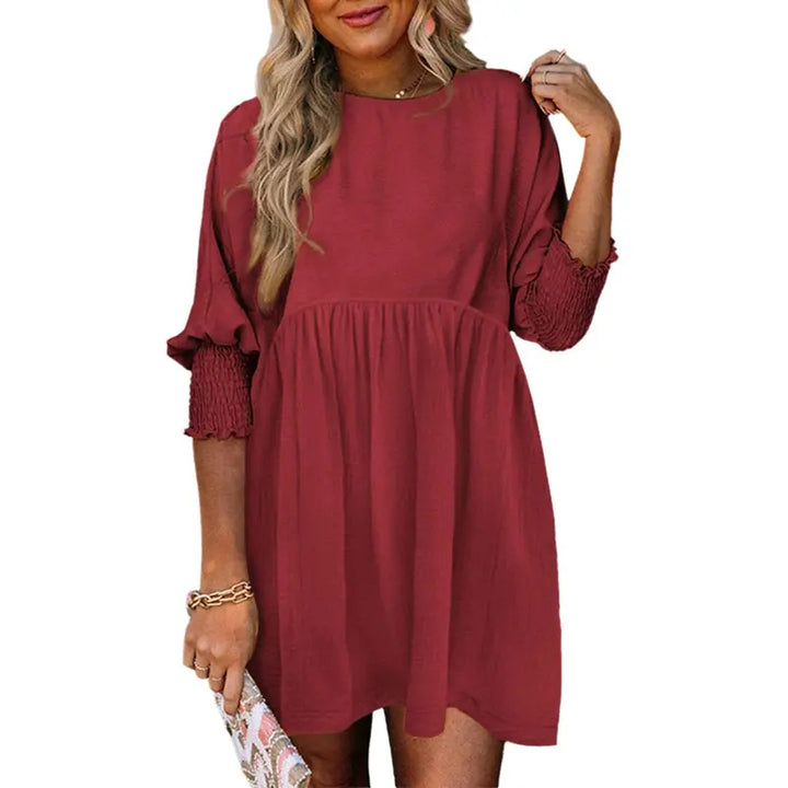 IVORY™ – Comfy Loose Fit Flowy Mini Shift Dress