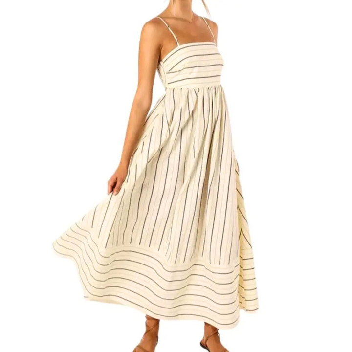 CAROL™ – Cozy Striped Swing Maxi Summer Dress
