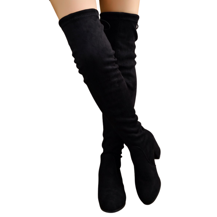 TRIXY™ – Fashionable Mid Heel Over-the-Knee Boots