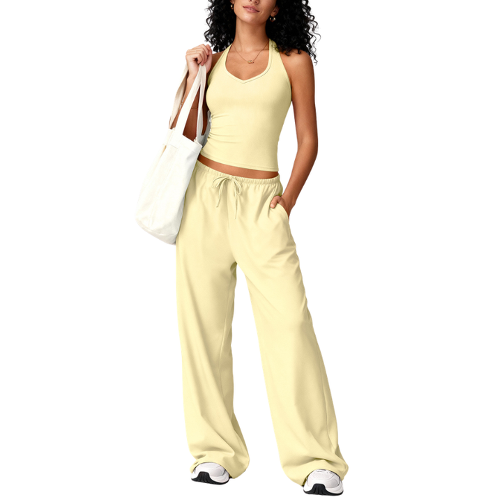 ELLIANA™ – Sporty Two Piece Gym Workout Set