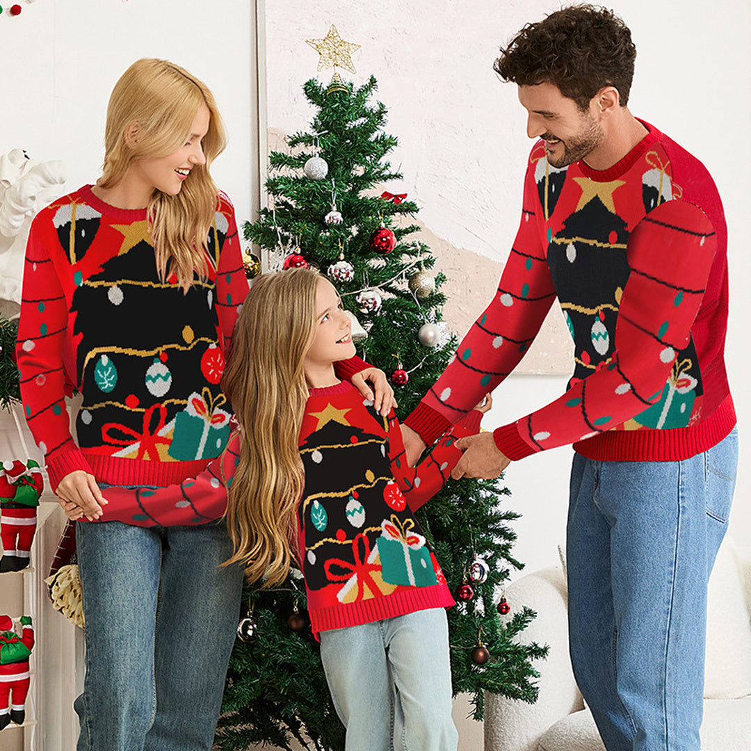 Matching Family Christmas Sweater in red
