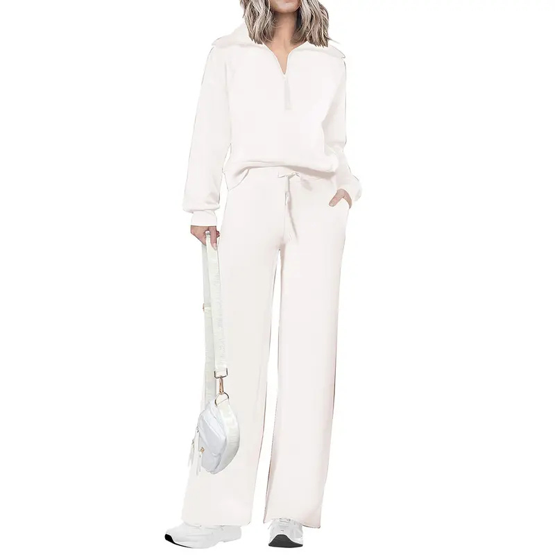 MARA™ – Casual Matching Sweatshirt and Wide Leg Pants Set