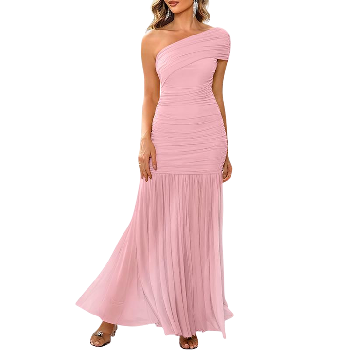 ALISON™ – Elegant & Formal One Shoulder Bodycon Dress