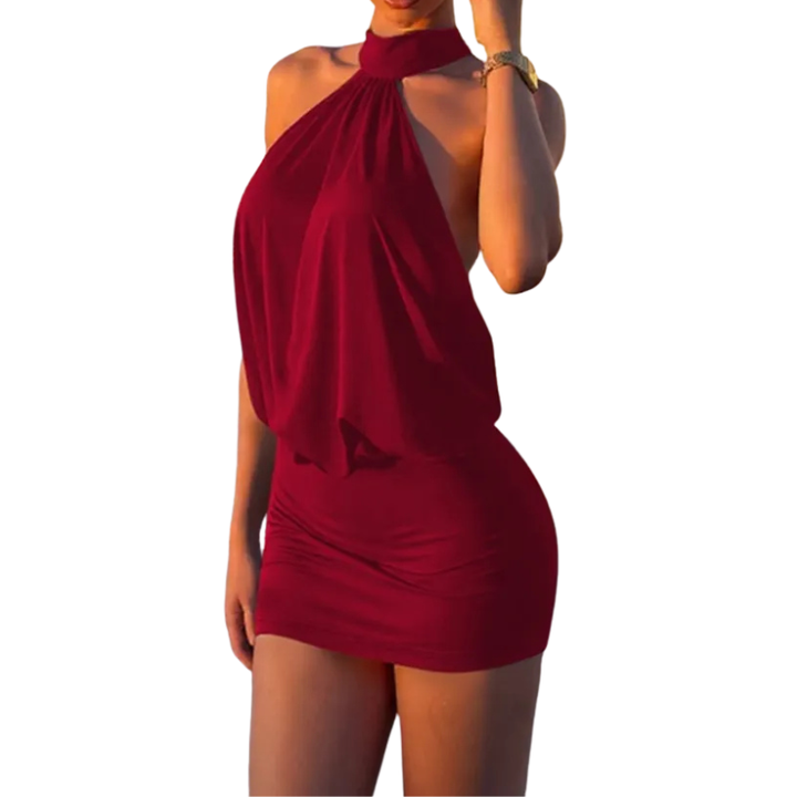 TRACEY™ – Sexy Halter Neck Backless Party Mini Dress