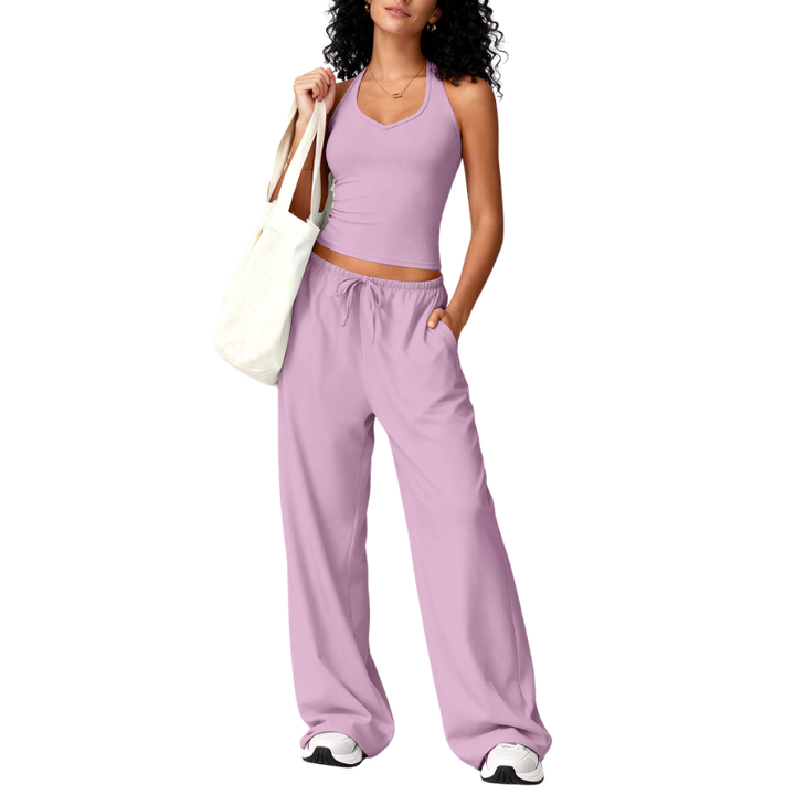 ELLIANA™ – Sporty Two Piece Gym Workout Set