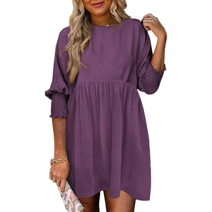 IVORY™ – Comfy Loose Fit Flowy Mini Shift Dress
