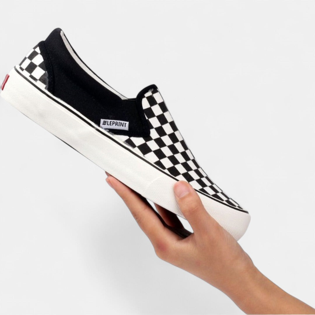 CLIONA | Classic Slip-On Checkered Uni-Sex Footwear