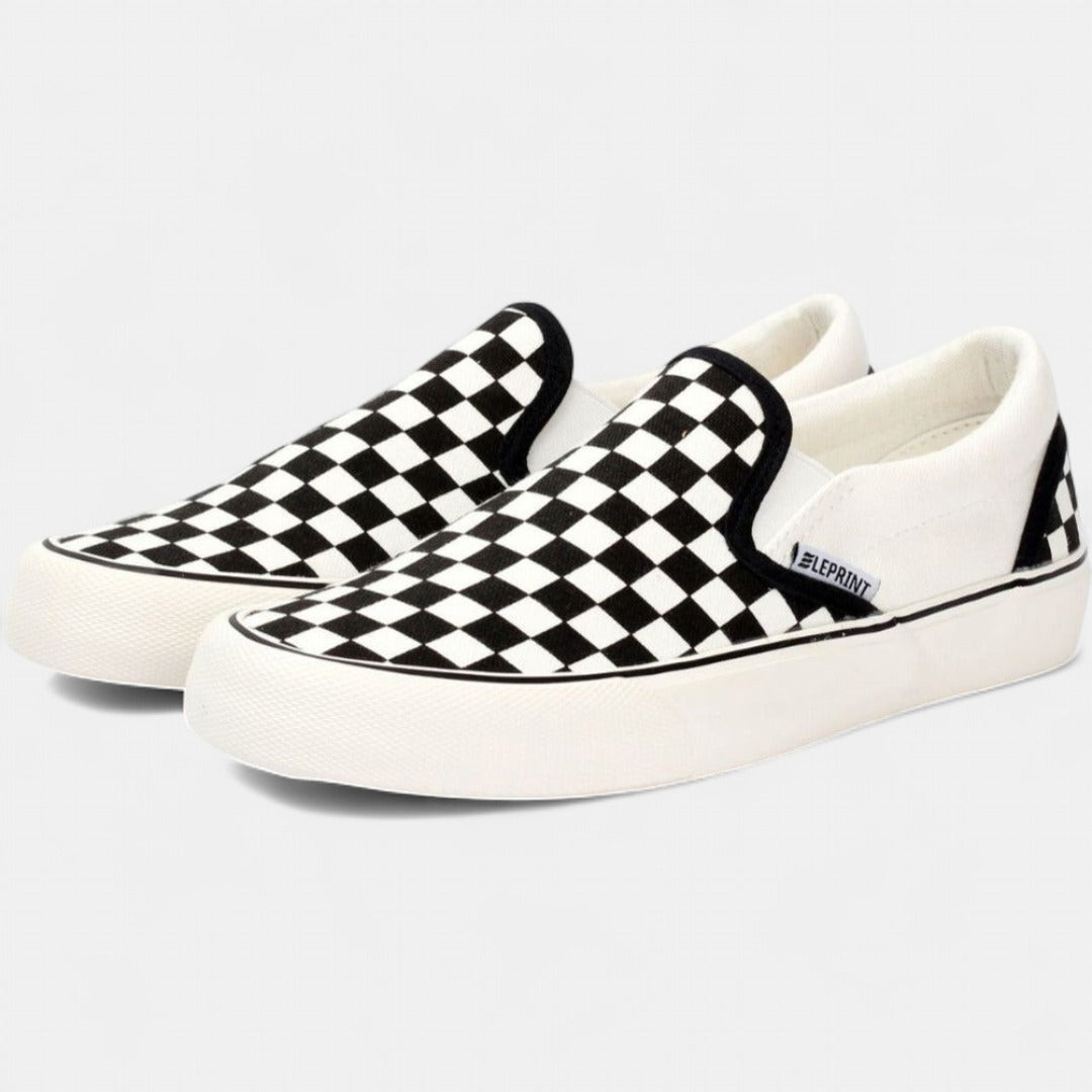 CLIONA | Classic Slip-On Checkered Uni-Sex Footwear