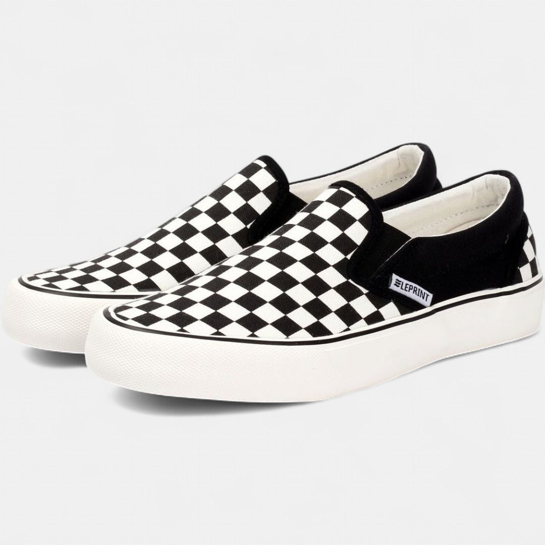 CLIONA | Classic Slip-On Checkered Uni-Sex Footwear