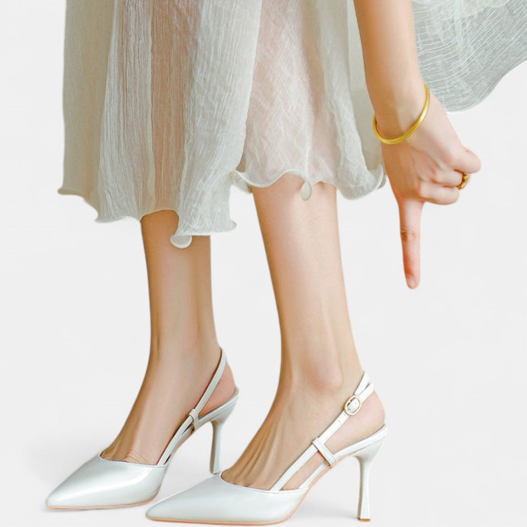 ZURI | Elegant Pointed Toe Adjustable Strap Stiletto
