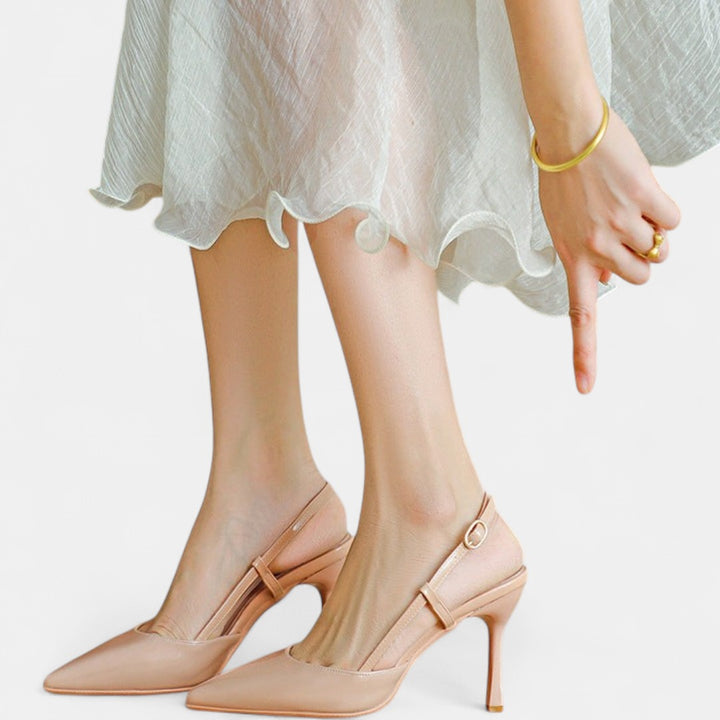 ZURI | Elegant Pointed Toe Adjustable Strap Stiletto
