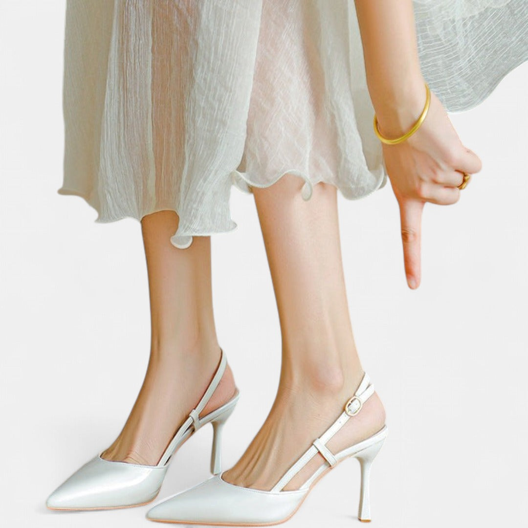 ZURI | Elegant Pointed Toe Adjustable Strap Stiletto