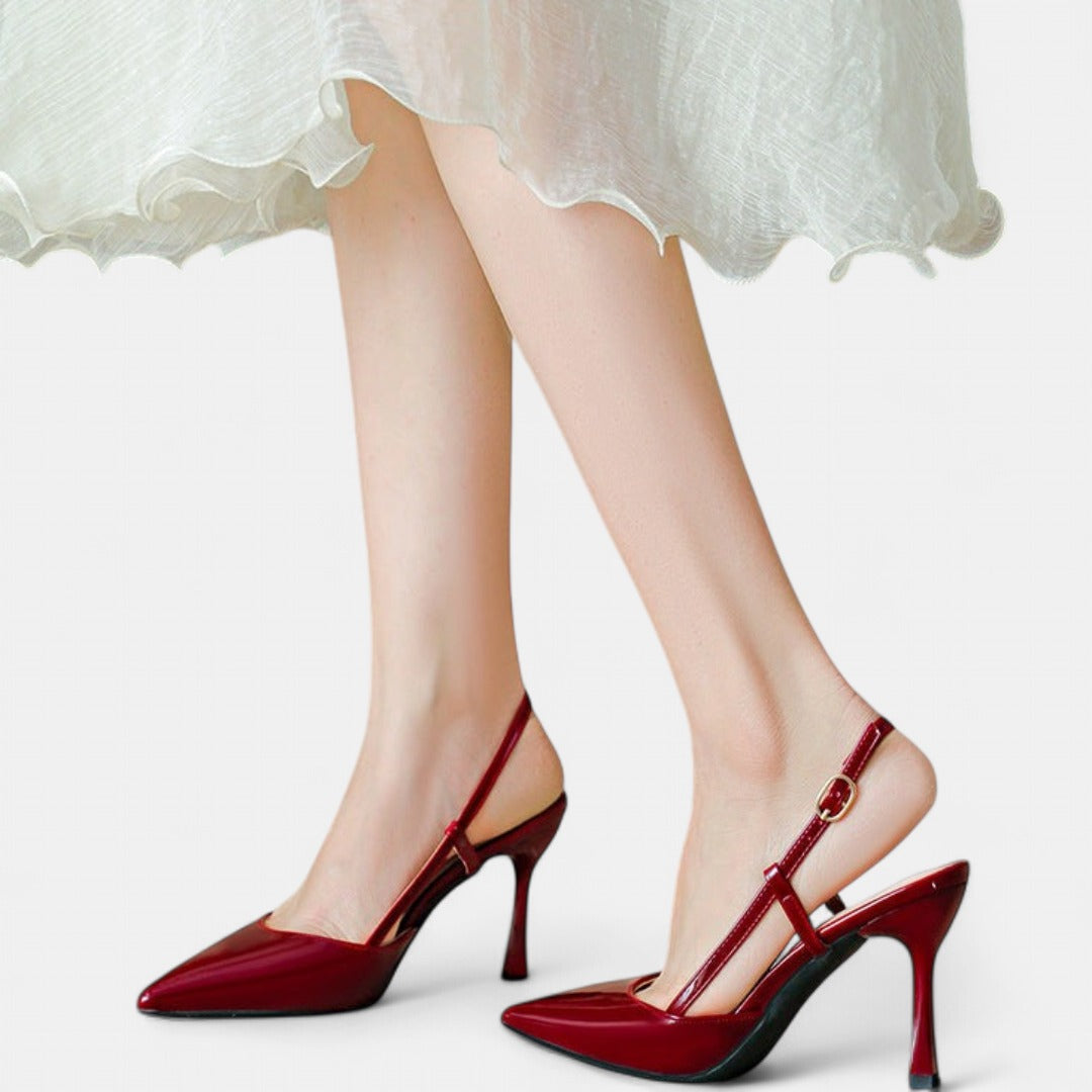 ZURI | Elegant Pointed Toe Adjustable Strap Stiletto