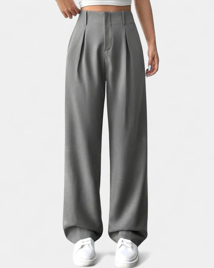 BELISIMA | Elegant Pleated Wide-Leg Office Trouser
