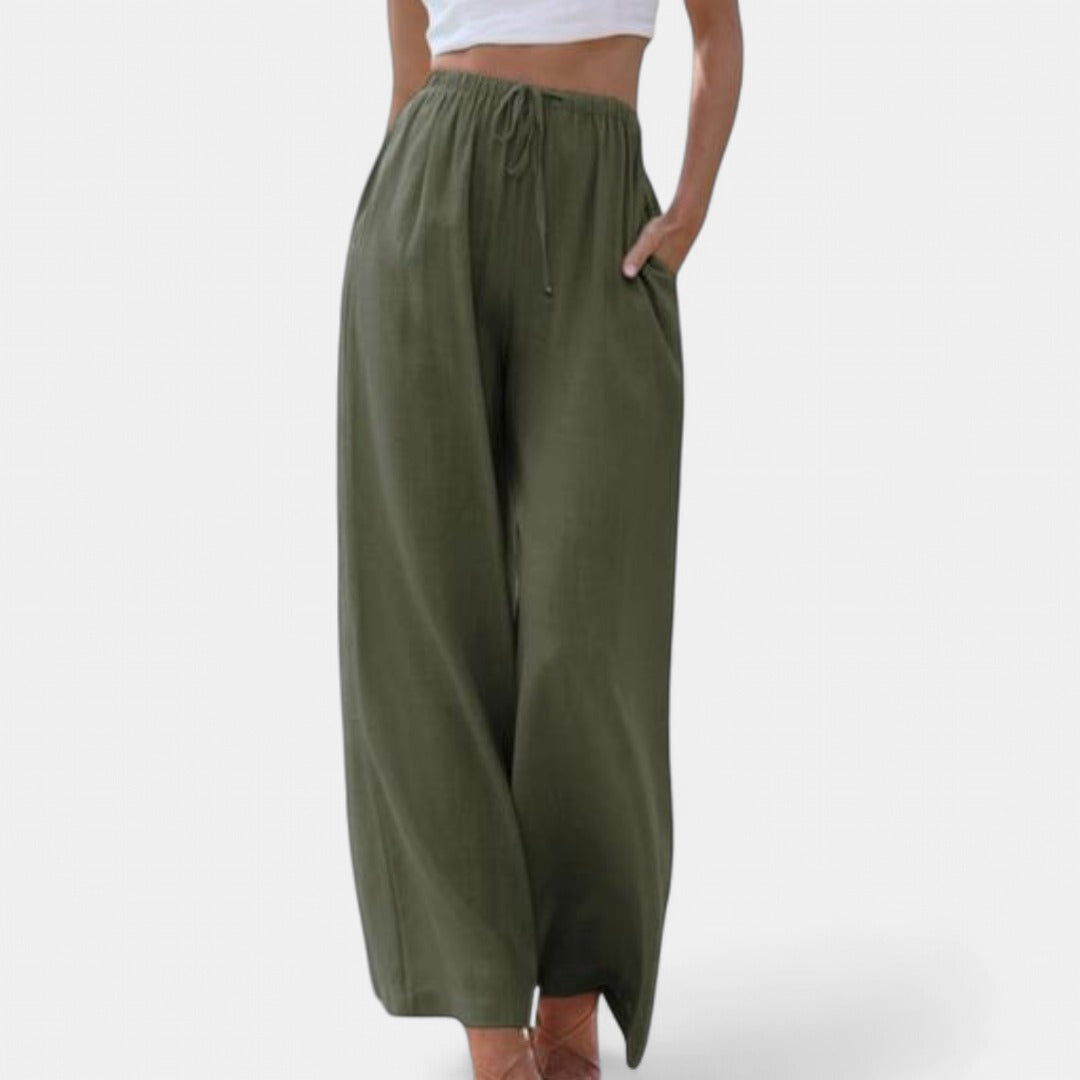 MARIANNE | Casual Summer Wide Leg Trousers