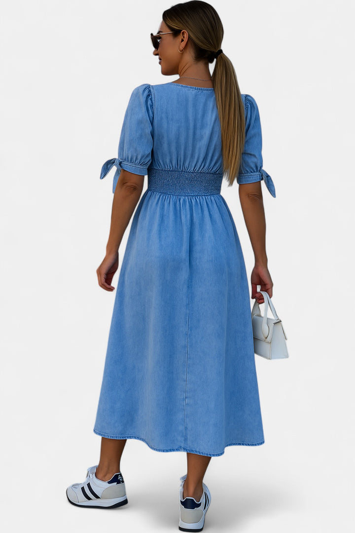 JULIET | Shiny Denim Dress
