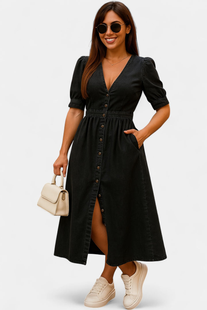 JULIET | Shiny Denim Dress