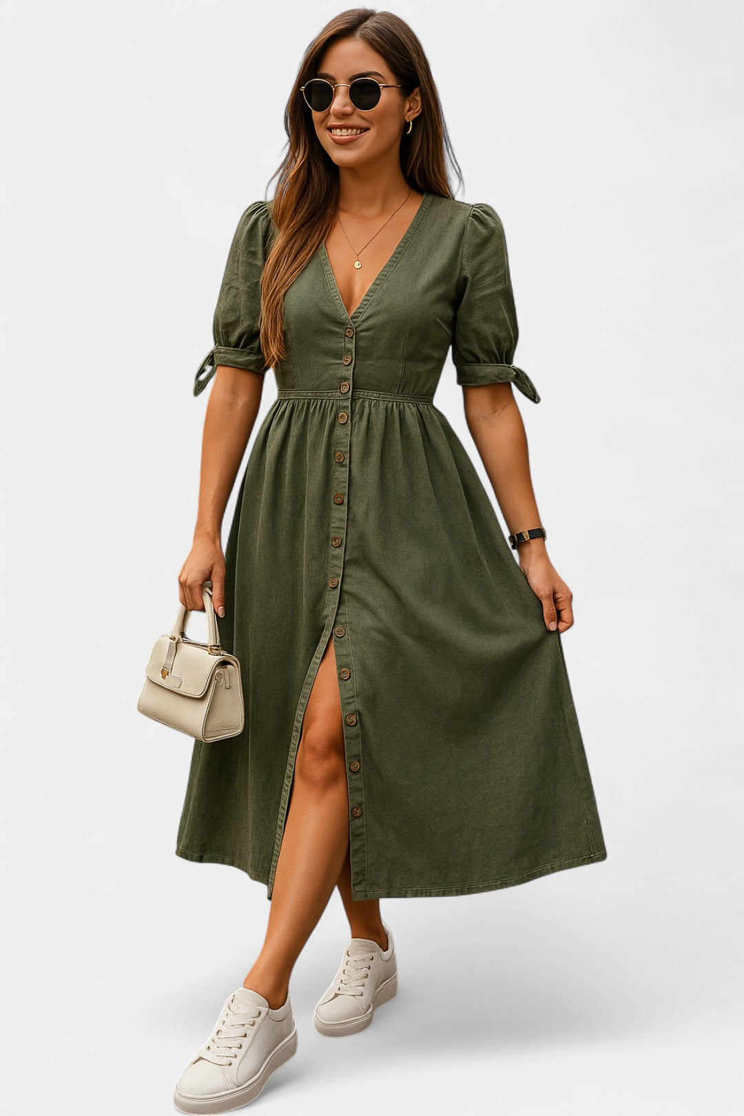 JULIET | Shiny Denim Dress