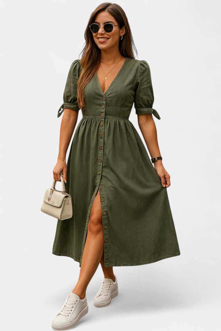 JULIET | Shiny Denim Dress