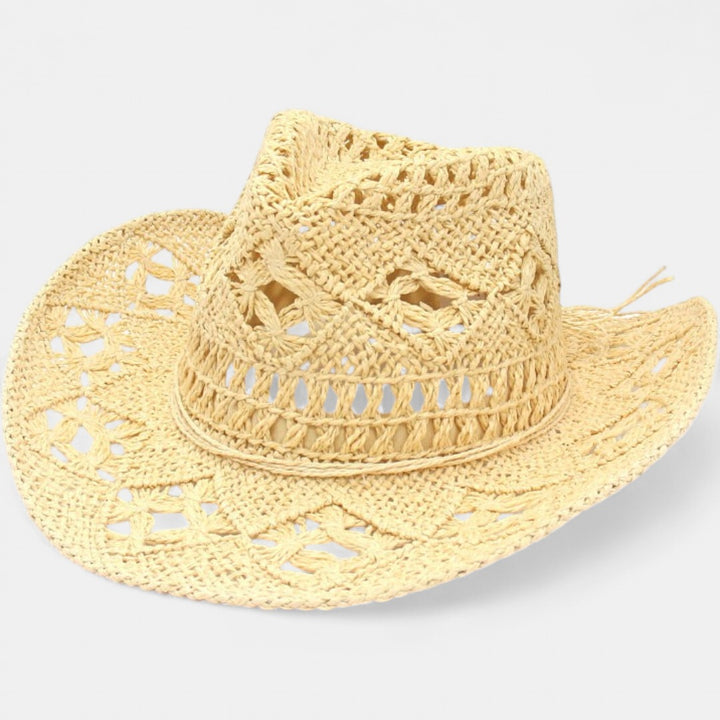 RAYLENE| Vintage Hollow Straw Hat