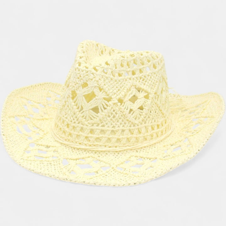 RAYLENE| Vintage Hollow Straw Hat