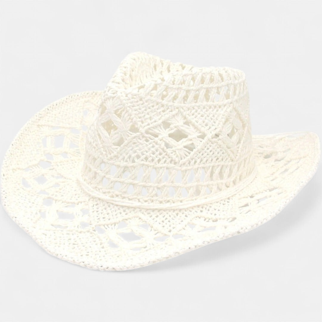RAYLENE| Vintage Hollow Straw Hat