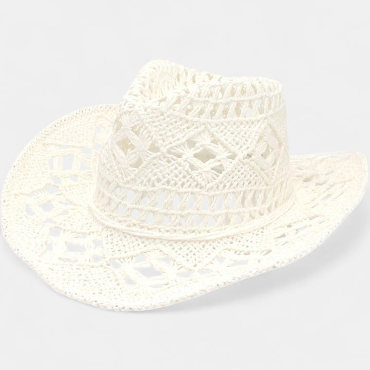RAYLENE| Vintage Hollow Straw Hat