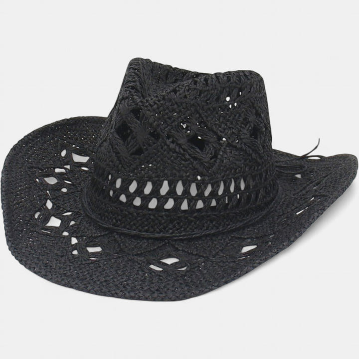 RAYLENE| Vintage Hollow Straw Hat