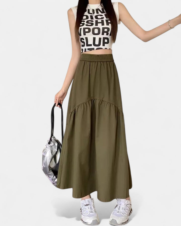 MARJOLAINE | Modern Casual Long Skirt