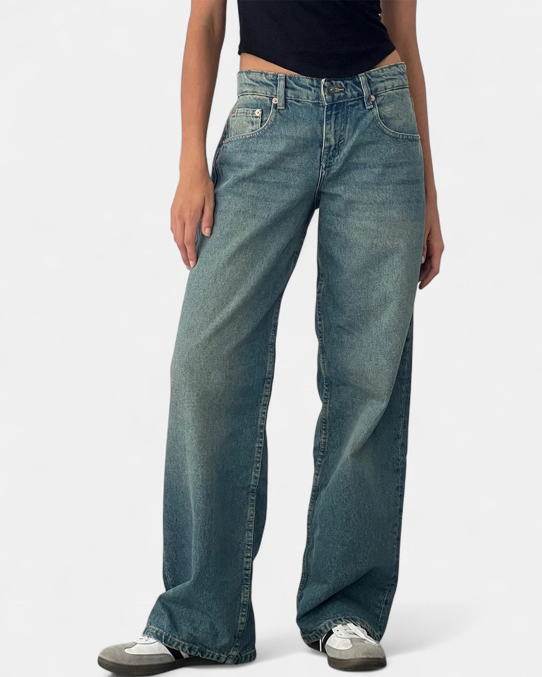 SYLVAINE | Vintage Casual Baggy Jeans