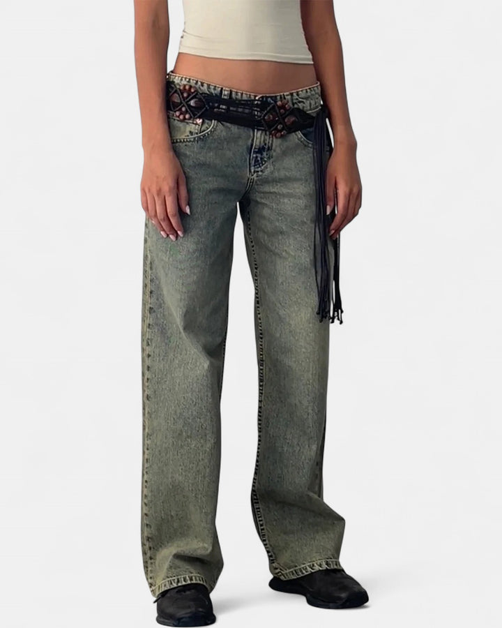 SYLVAINE | Vintage Casual Baggy Jeans