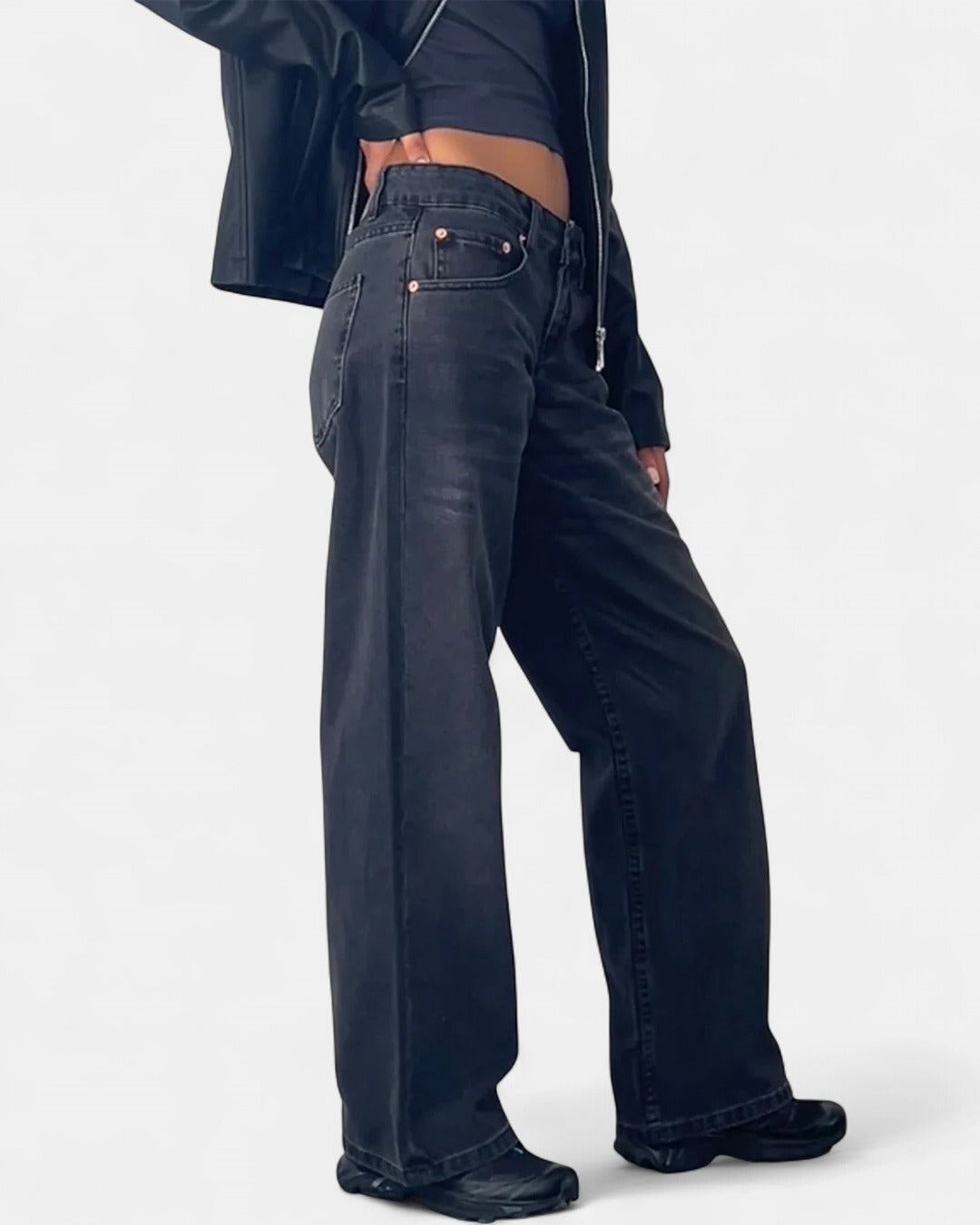 SYLVAINE | Vintage Casual Baggy Jeans