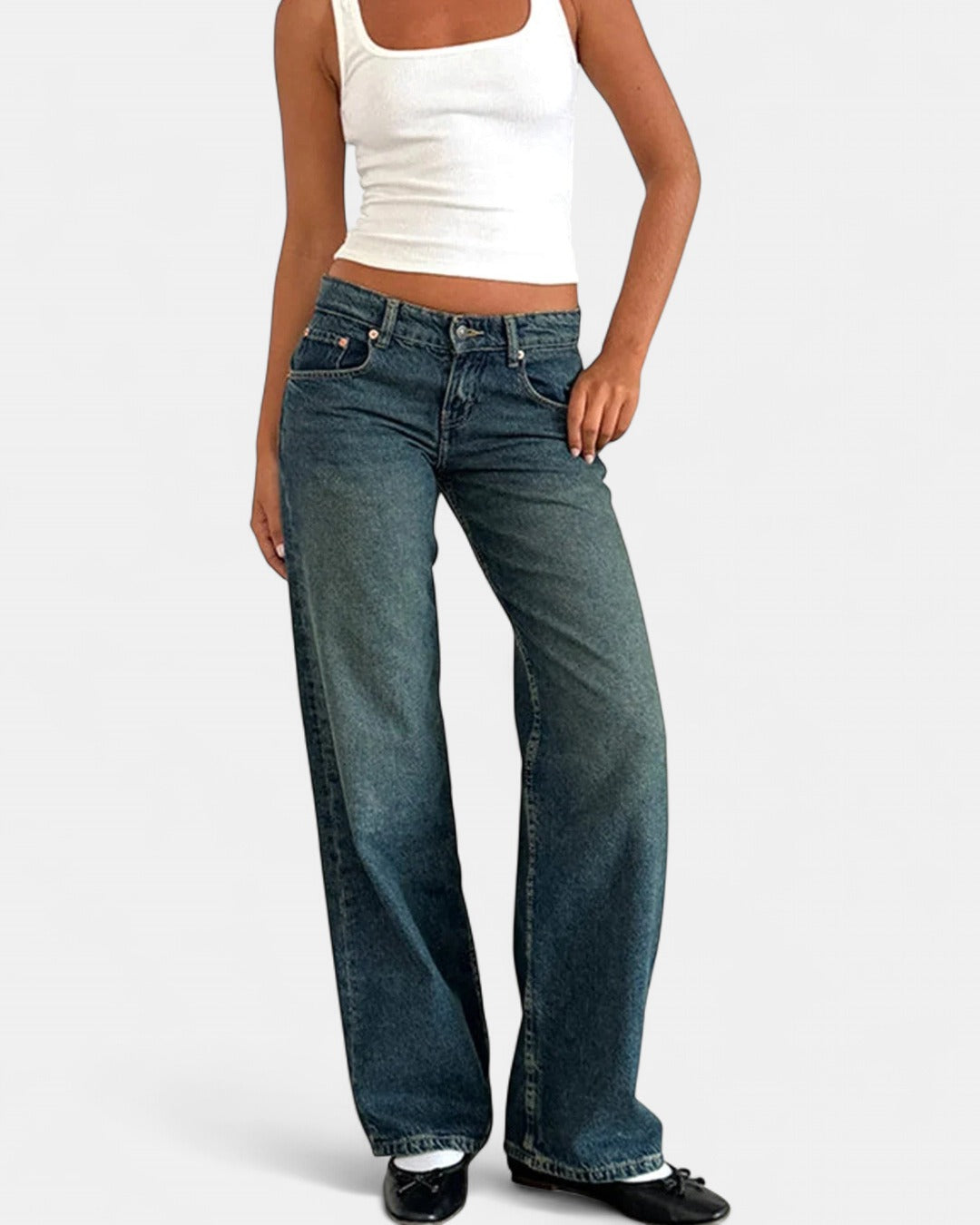 SYLVAINE | Vintage Casual Baggy Jeans