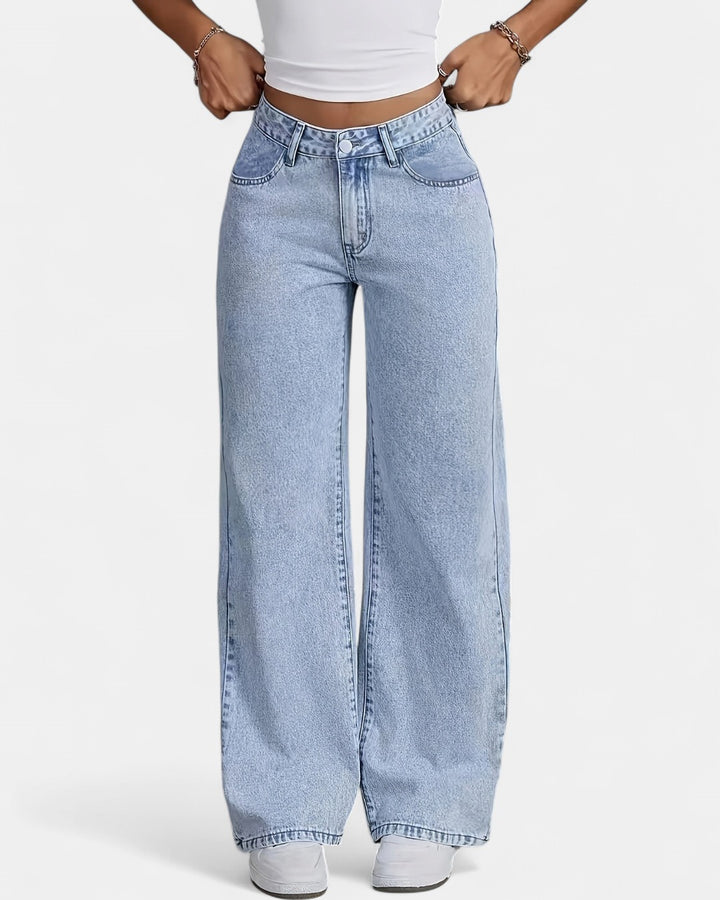 PHILIPPA | Trendy High-Waisted Denim Jeans