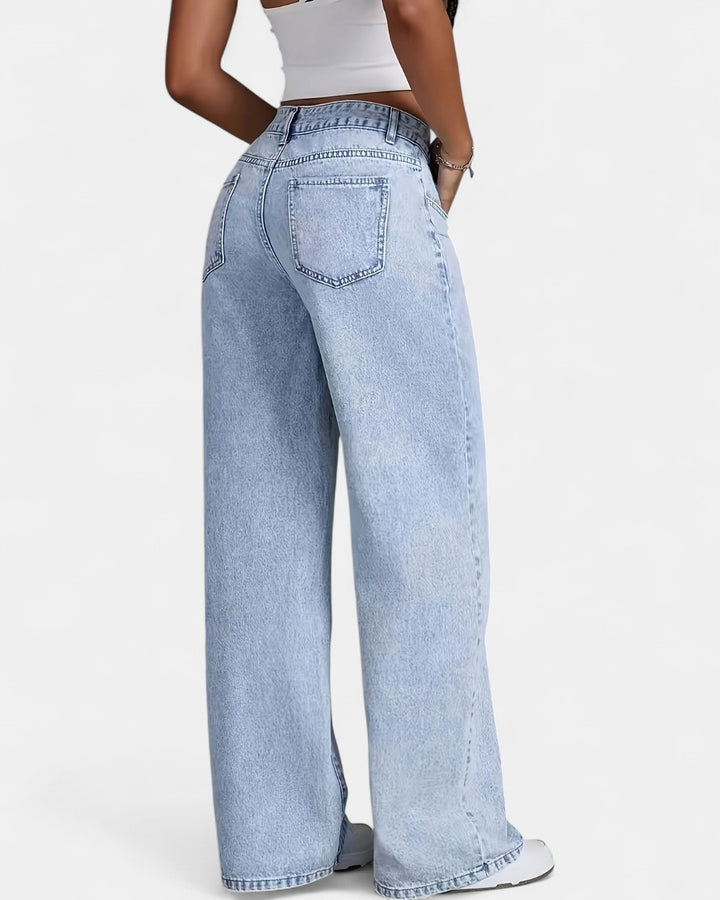 PHILIPPA | Trendy High-Waisted Denim Jeans
