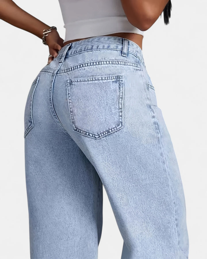 PHILIPPA | Trendy High-Waisted Denim Jeans