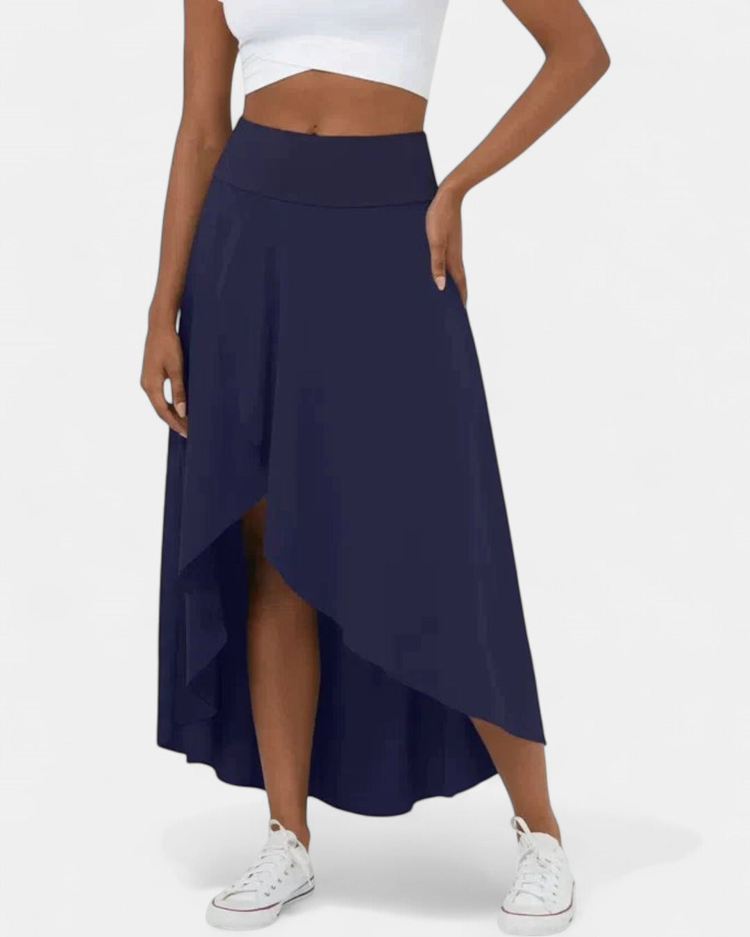 AMELIE | Elegant Asymmetric Midi Skirt