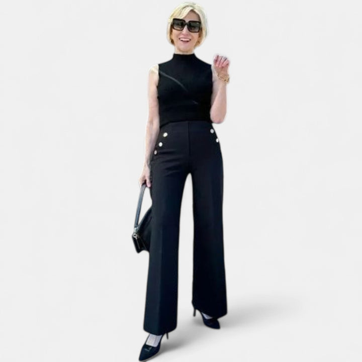 CHLOE | High-Waist Sailor Pants