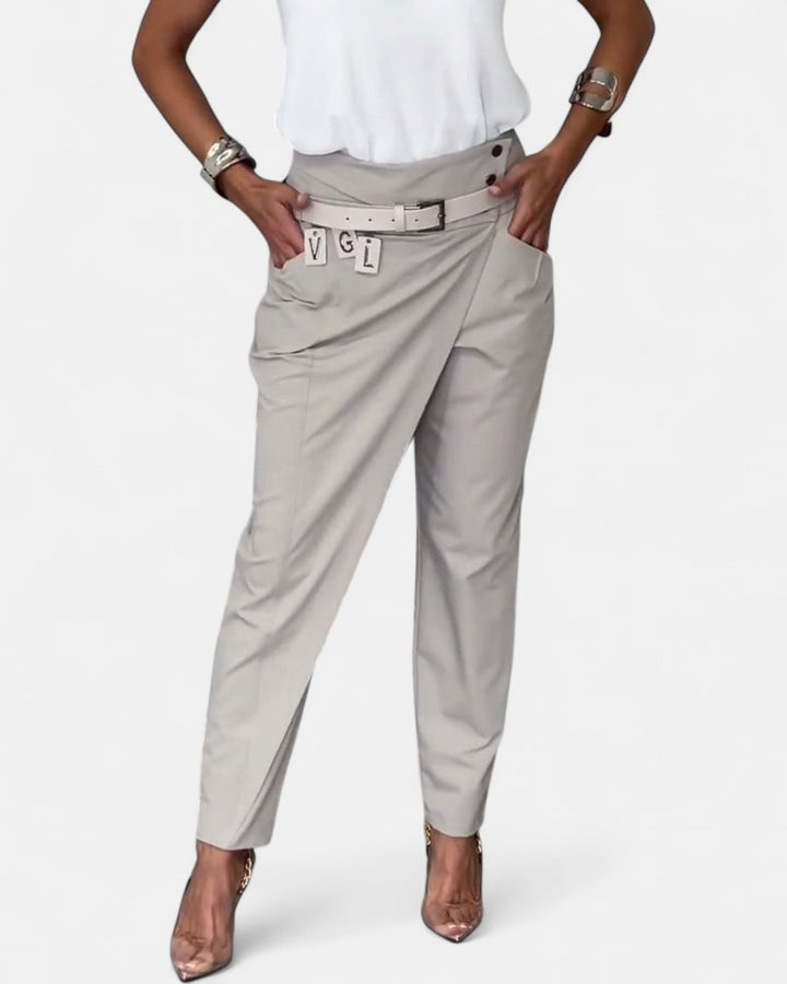 EMILIA | High-Waist Pants + Free Belt