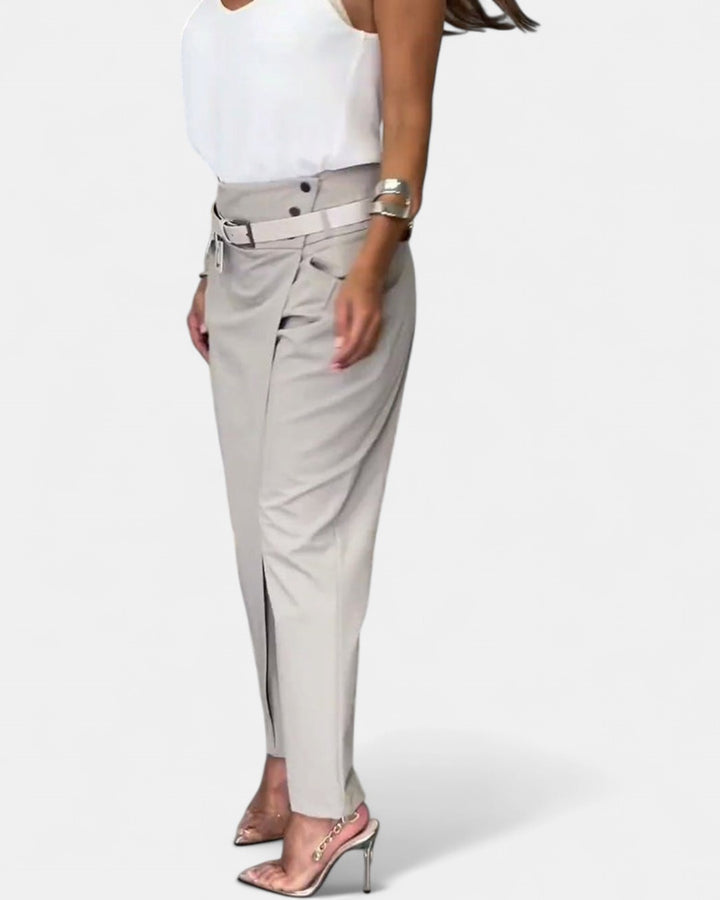 EMILIA | High-Waist Pants + Free Belt