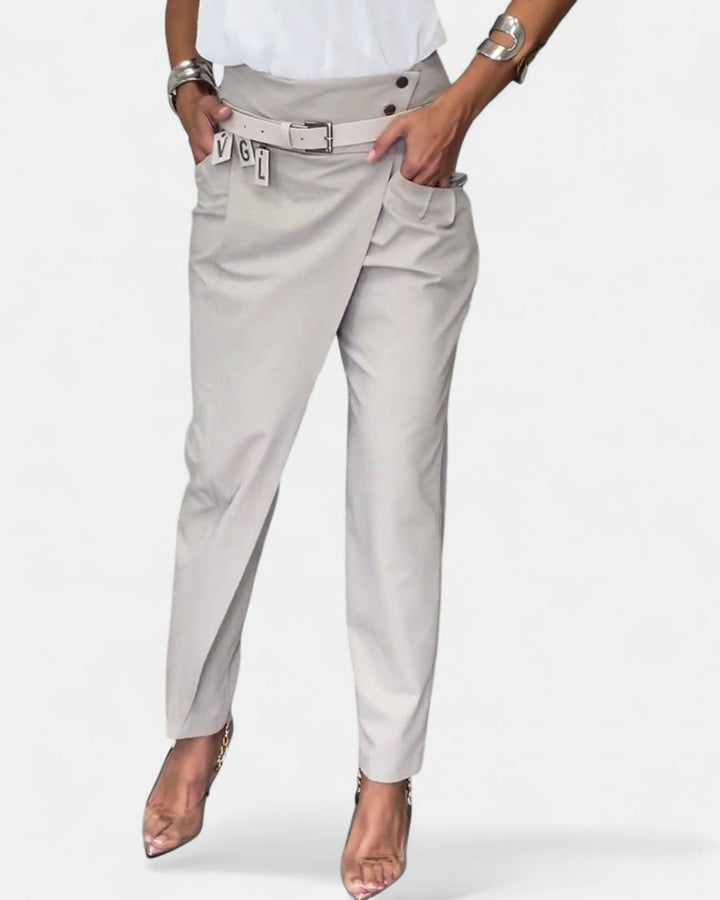 EMILIA | High-Waist Pants + Free Belt