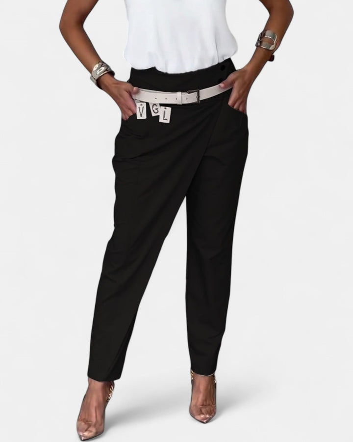 EMILIA | High-Waist Pants + Free Belt