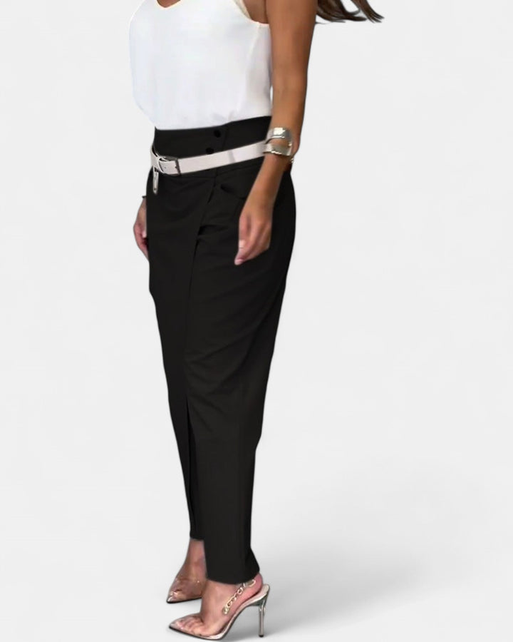 EMILIA | High-Waist Pants + Free Belt
